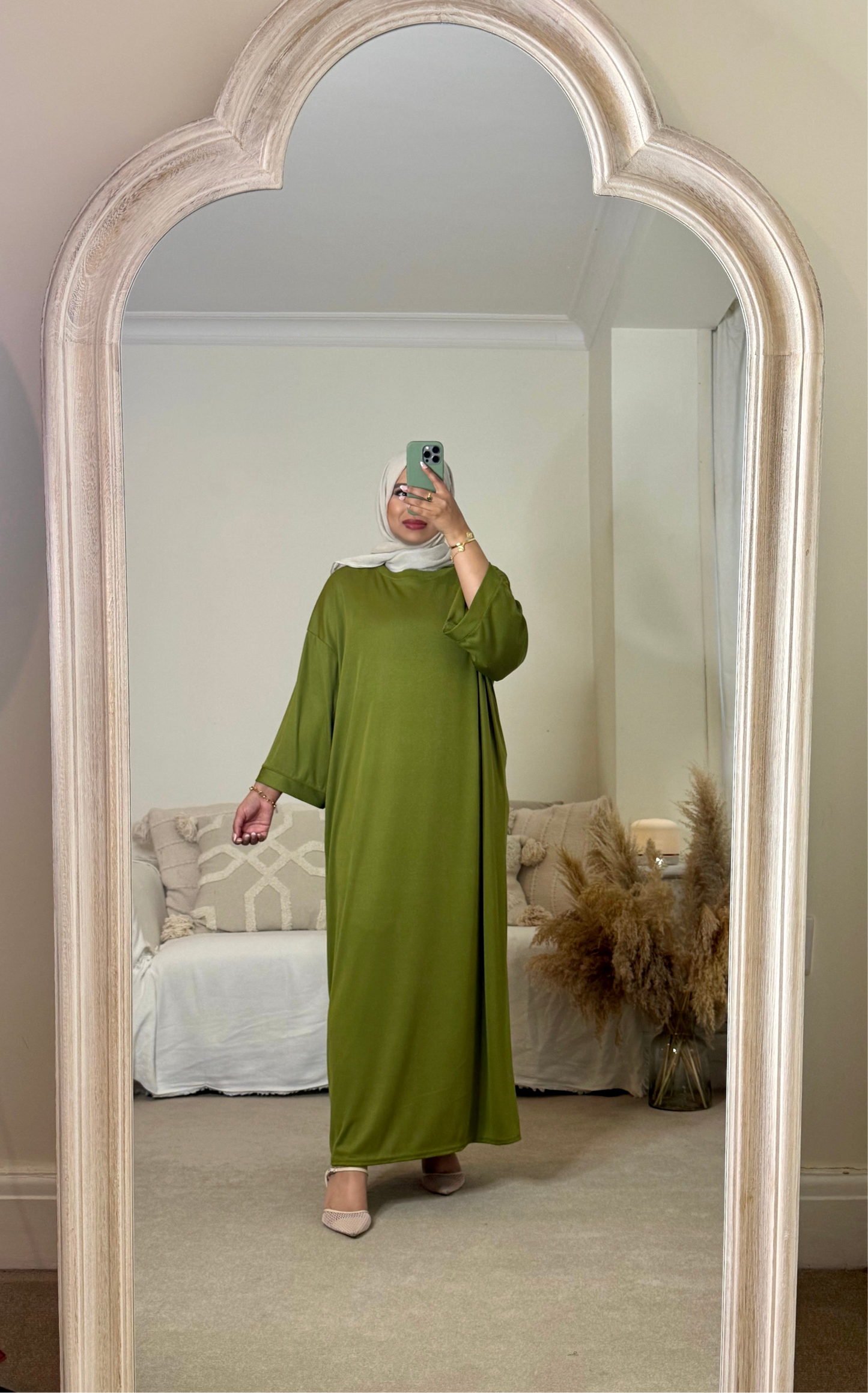 Summer Ribbed Dress - Lime