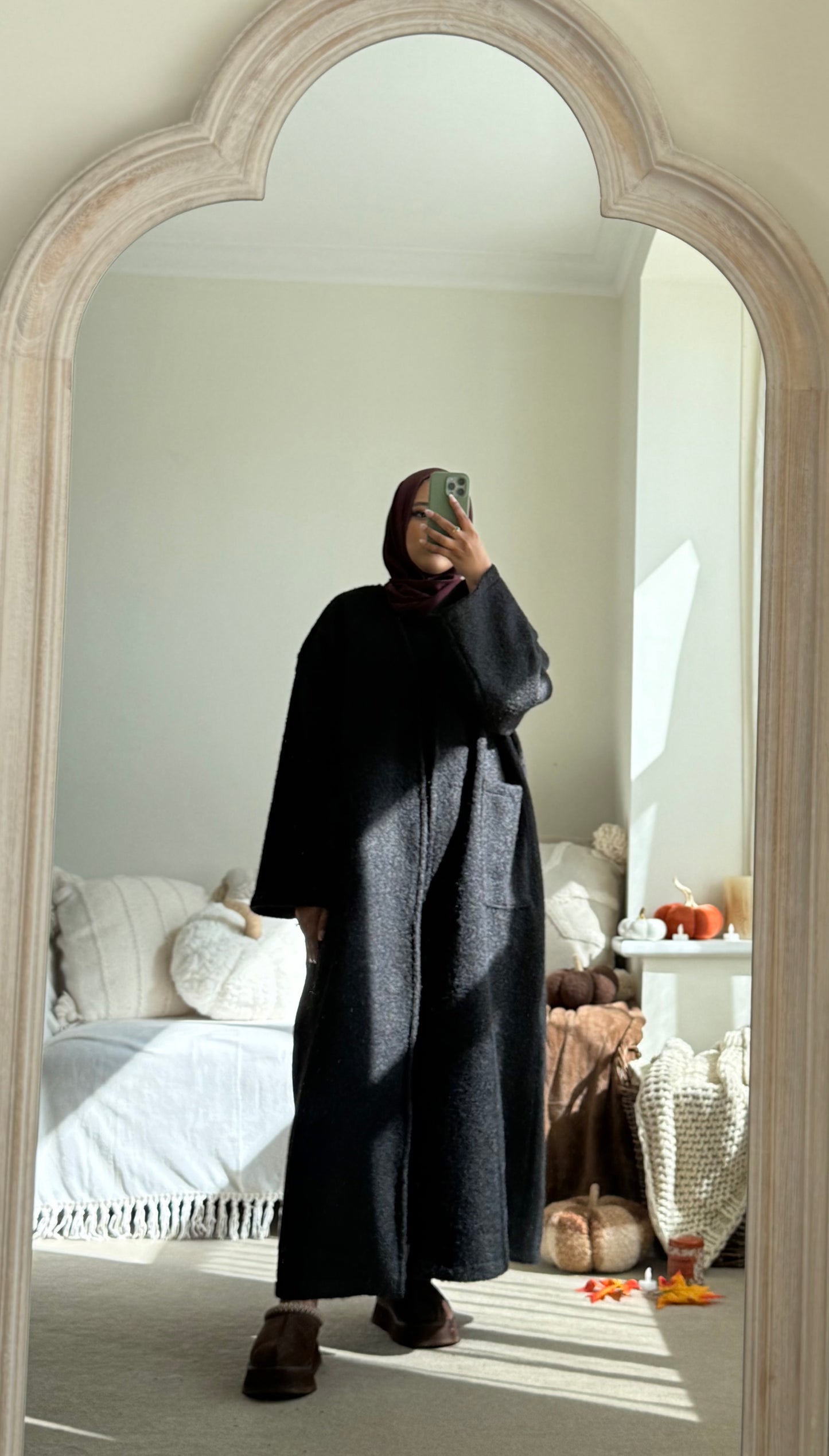Soft Cosy Oversized Coatigan - Black