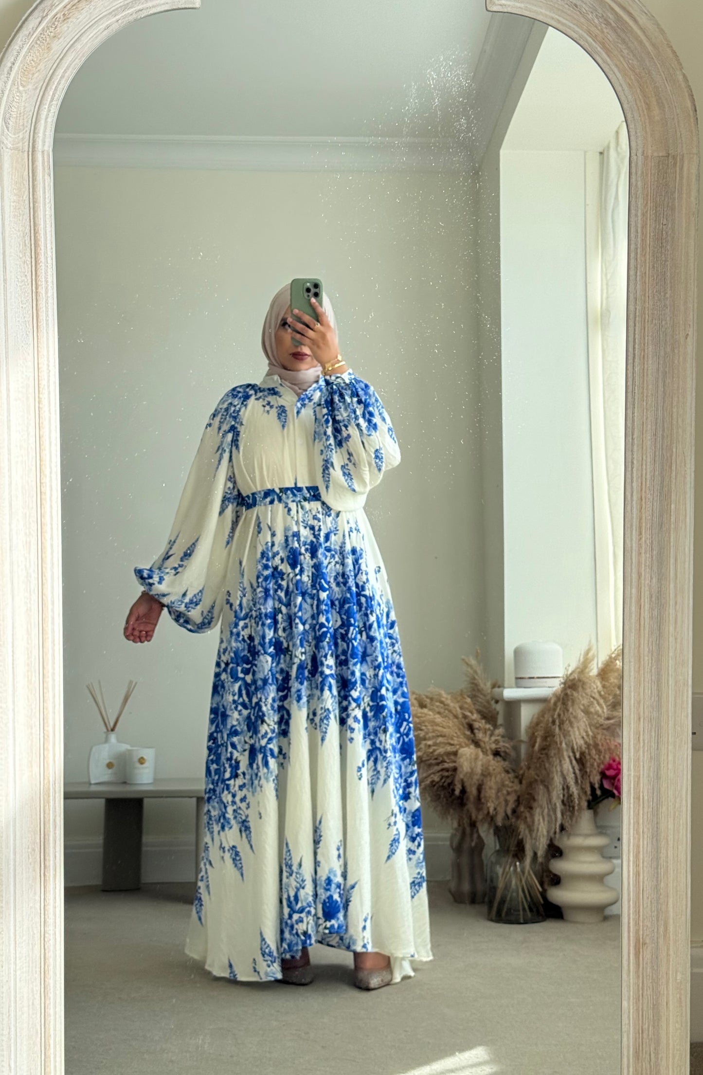 Delilah Floral Maxi Dress - Blue