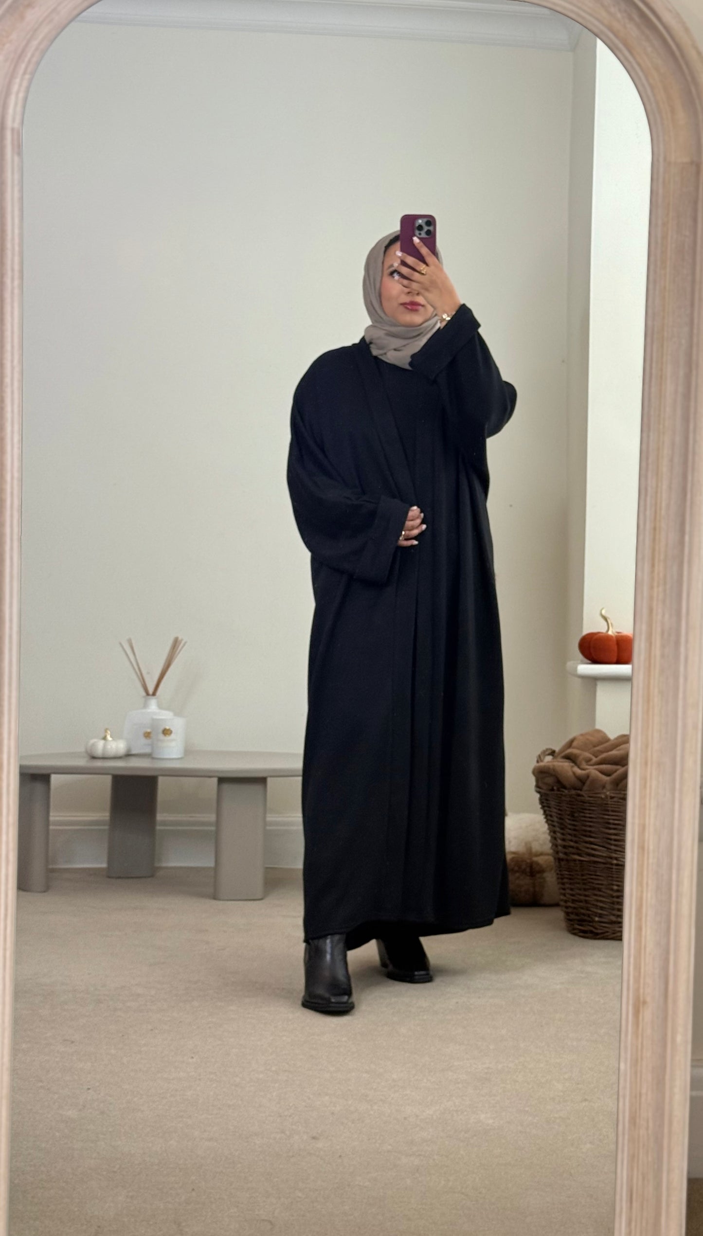 Jasmine - Soft Jersey kimono - Black