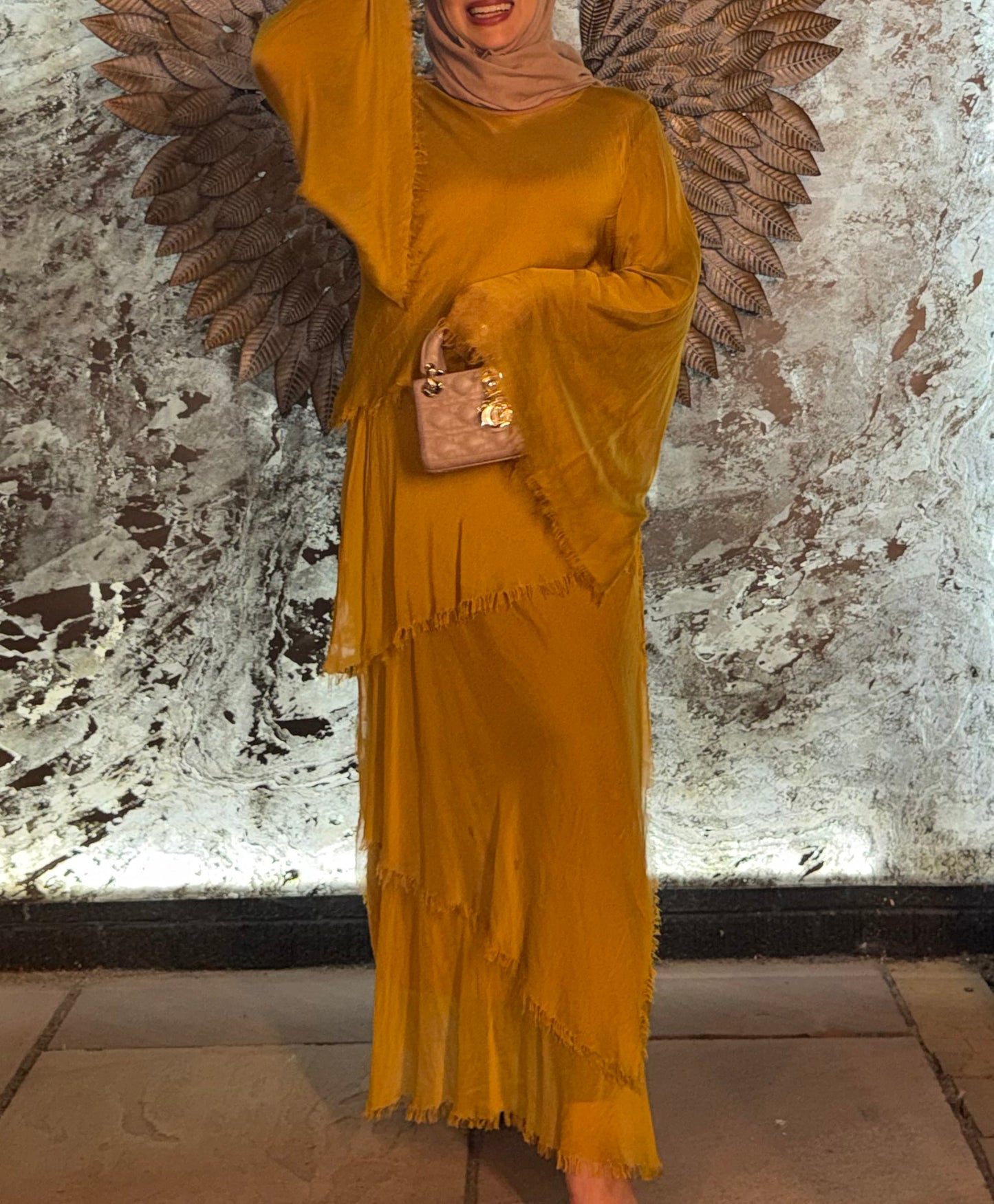 Raiya Dress - Mustard