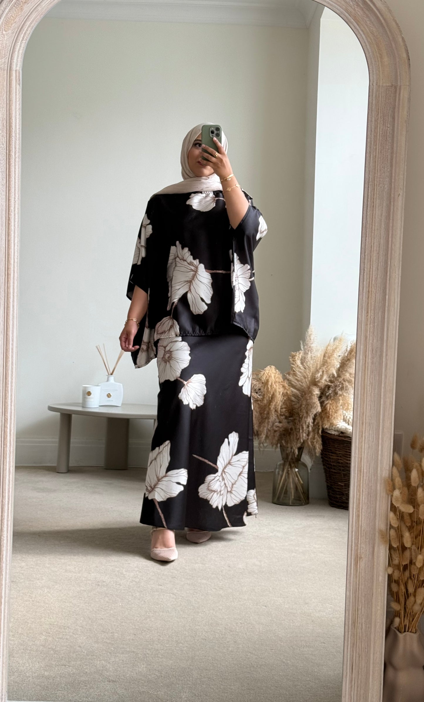 Nyla Skirt and Top Co ord set - Black