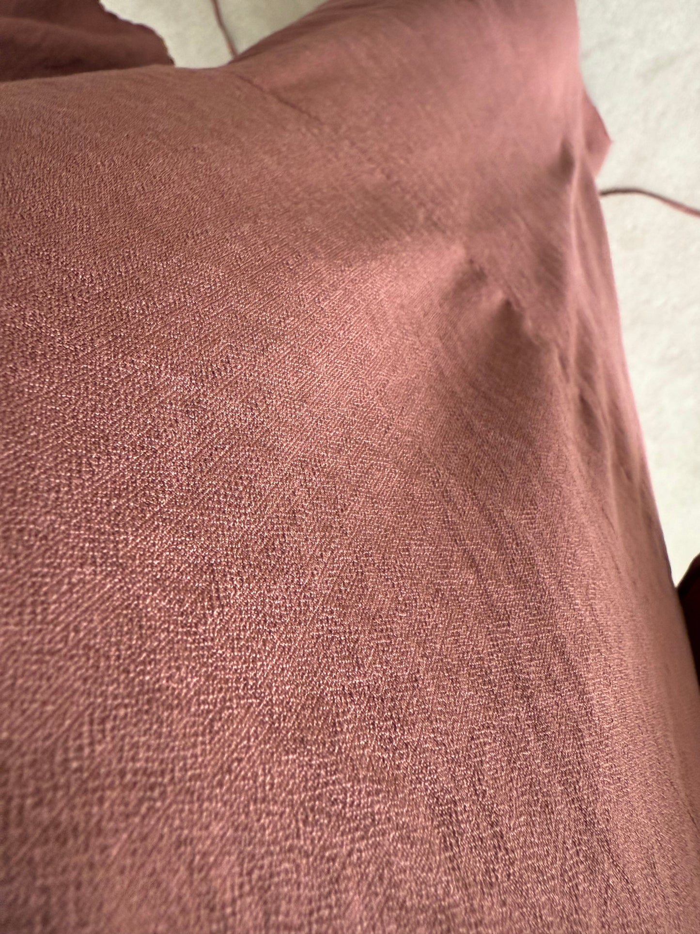 Linen look Maxi dress - Rust