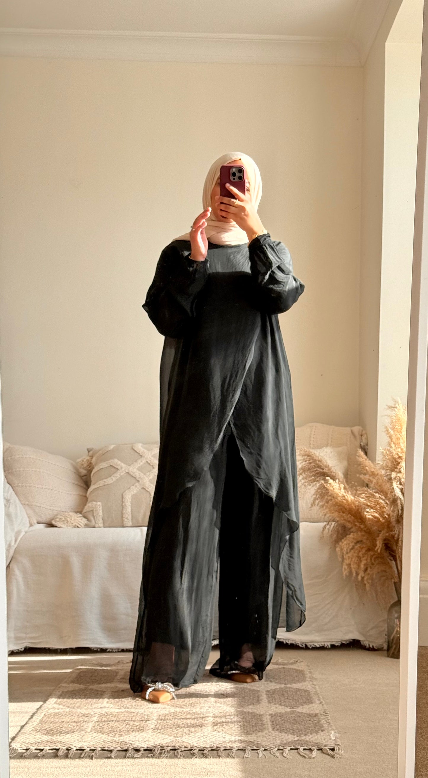 Ariana Long Co-ord Set - Black