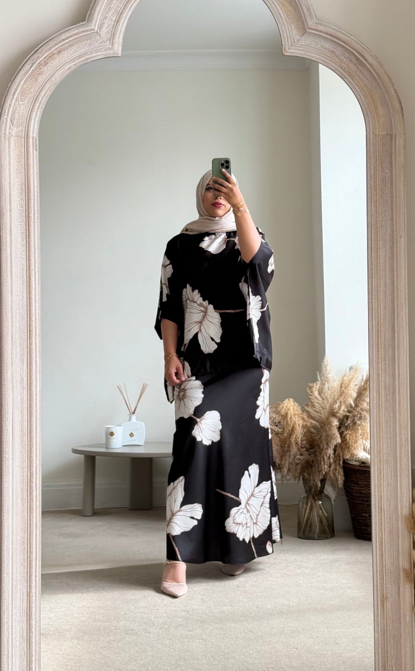 Nyla Skirt and Top Co ord set - Black