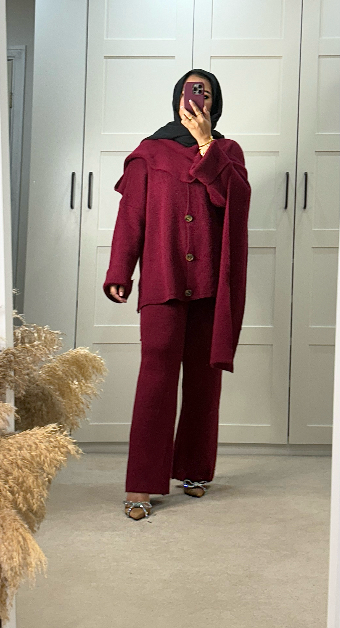 Saffiya Co-ord Set - Wine
