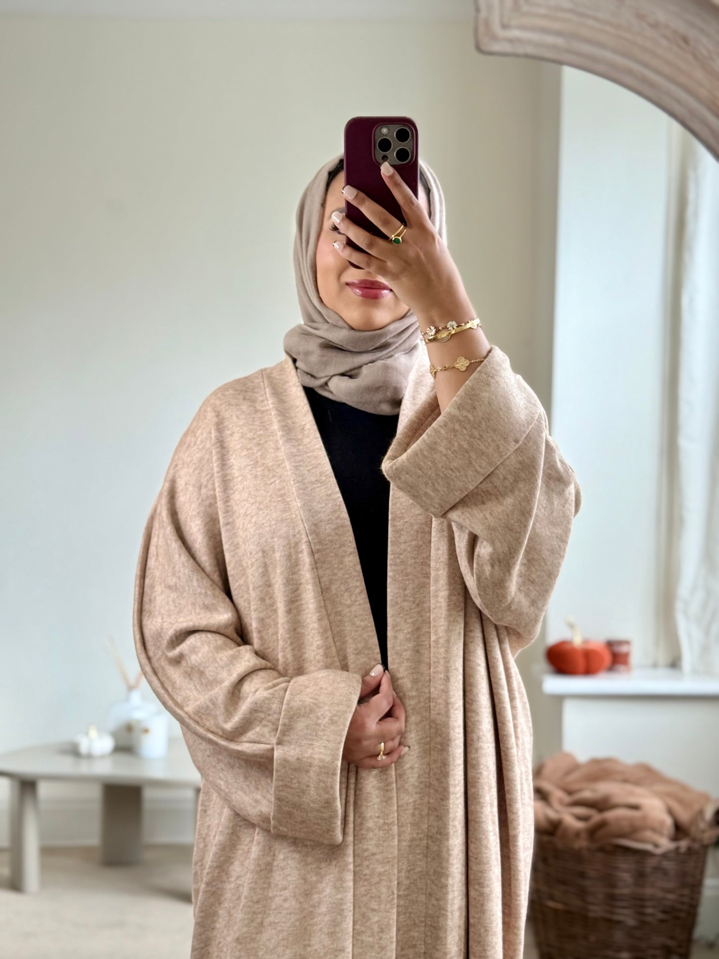 Jasmine - Soft Jersey kimono - Oatmeal