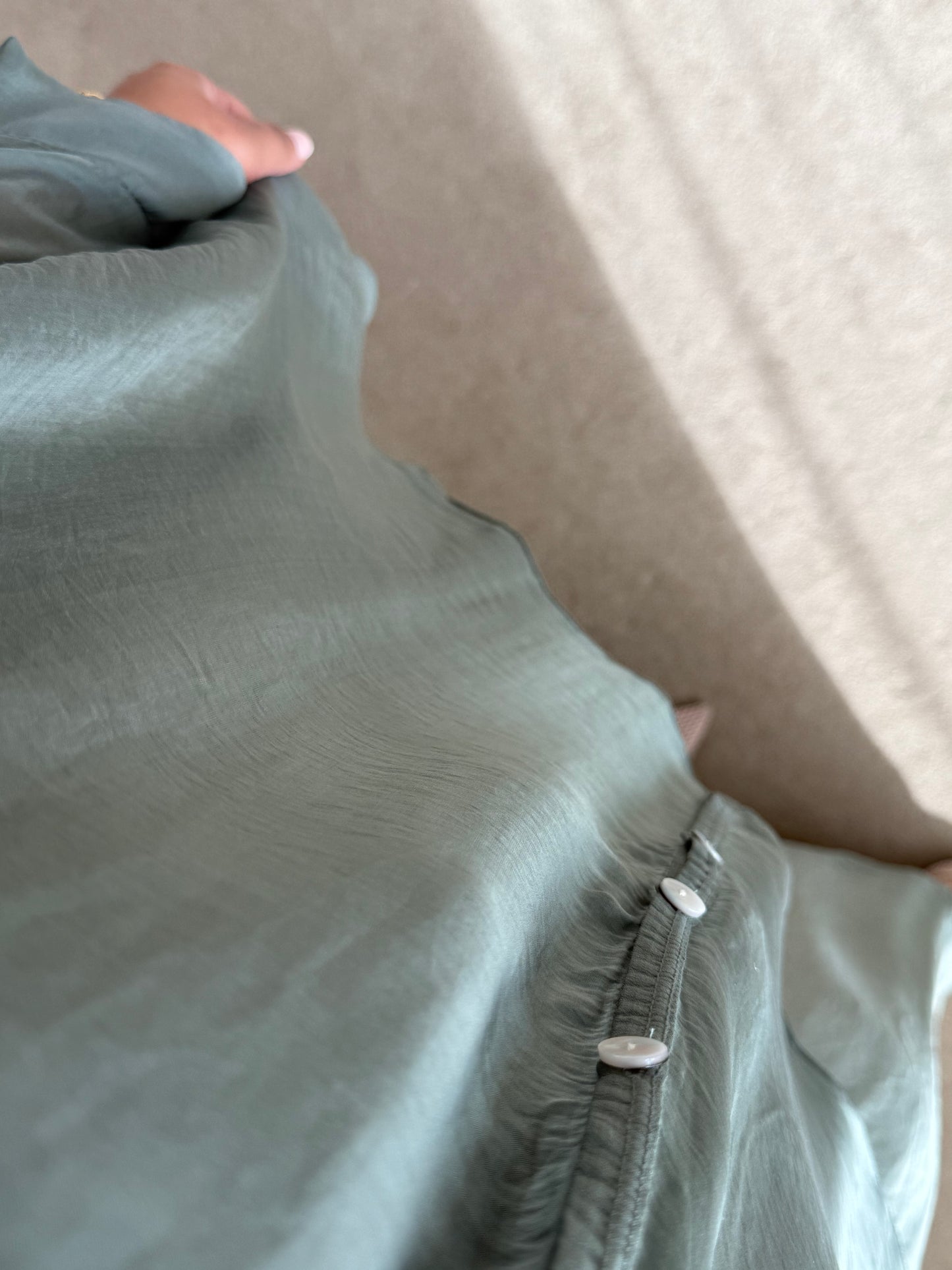 Ariana Shirt Co-ord - Sage Green