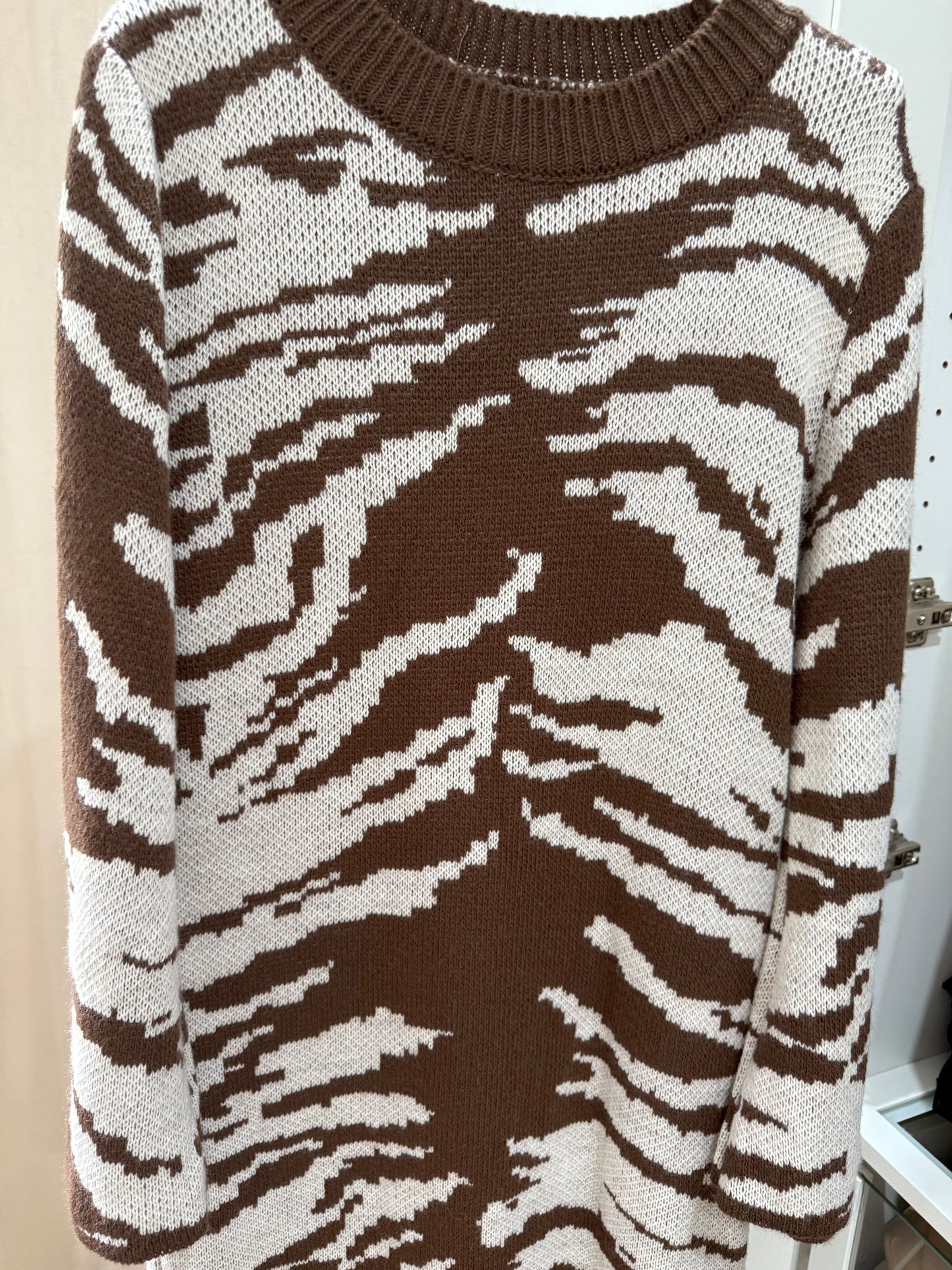 Zebra Knit Dress