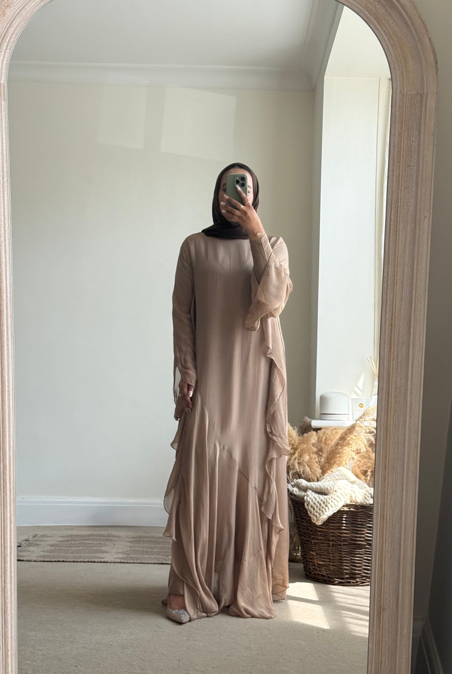 Farah Long Dress - camel beige