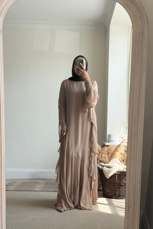 Farah Long Dress - camel beige special price NO RETURNS