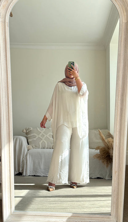 Ariana Co-ord - Cloud White
