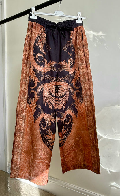 Amaya Black Paisley Linen Co ord set