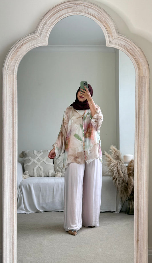 Ariana Co-ord set - Floral Pink