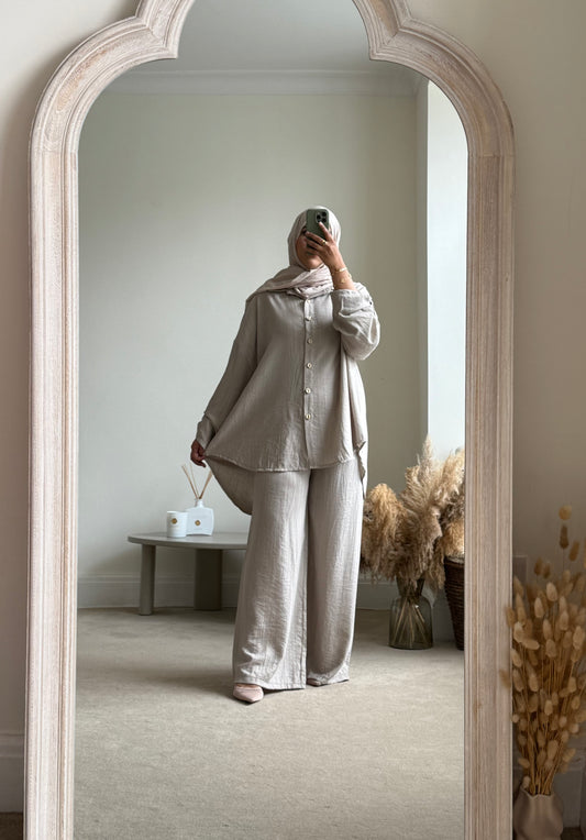 Hawa Co-ord Set - Taupe