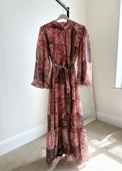 Lara Pink Paisley Dress