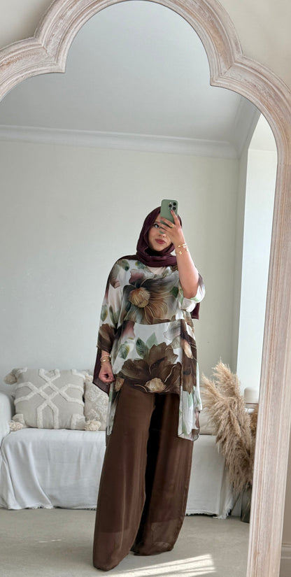 Ari Co-ord Set - Brown