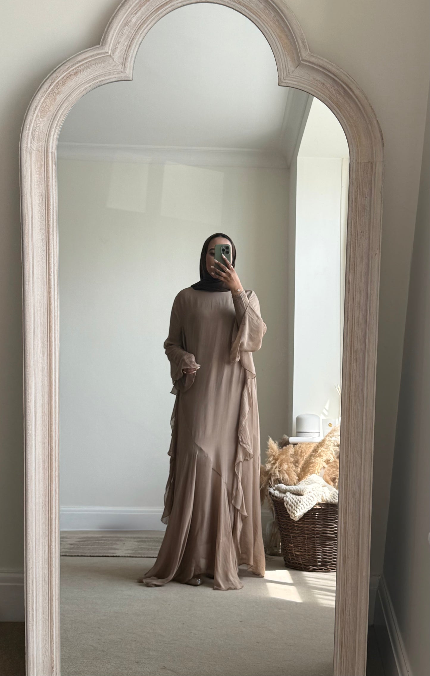 Farah Long Dress - camel beige