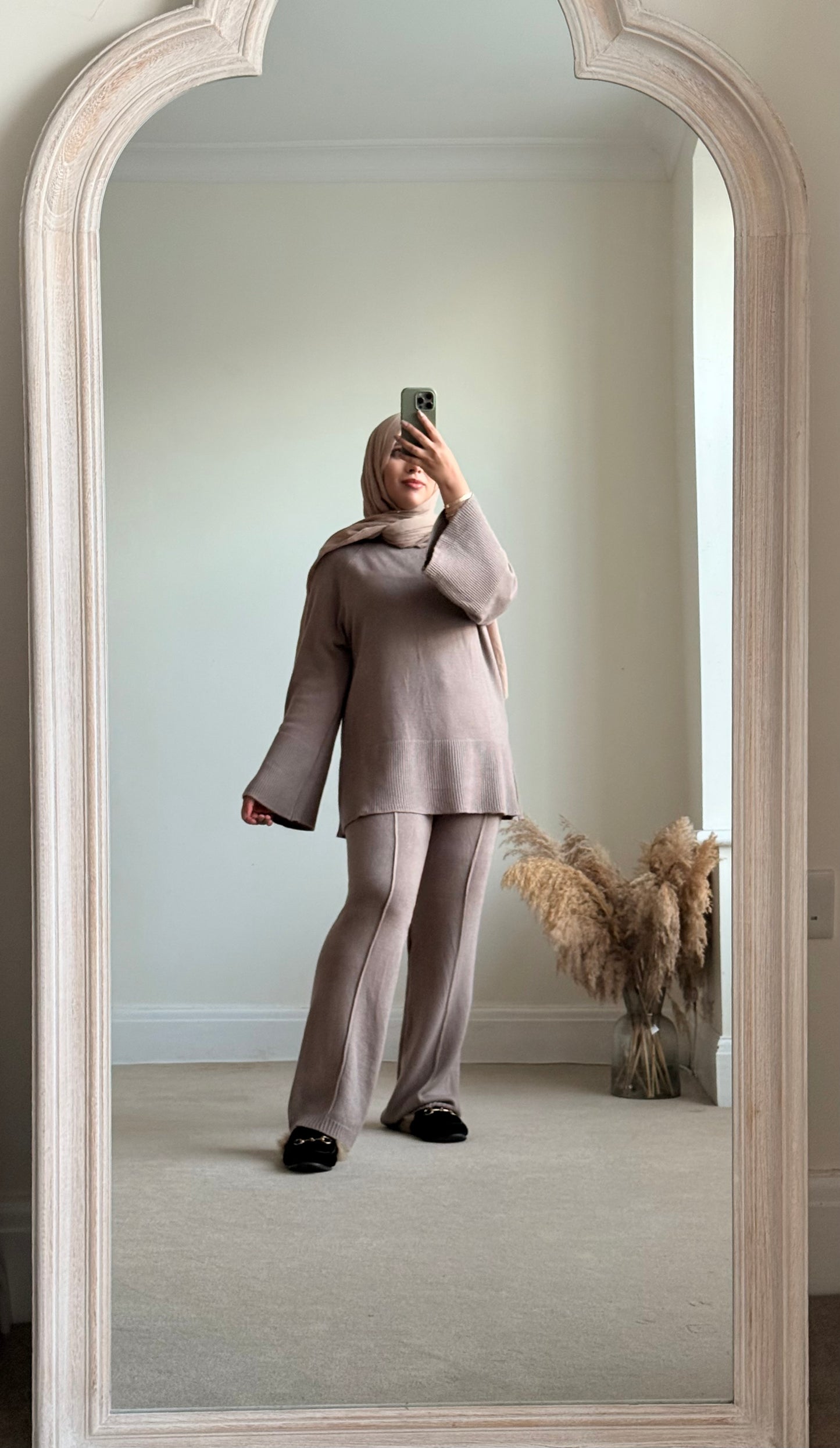 Hawa Premium Knit Co-ord Set - Taupe