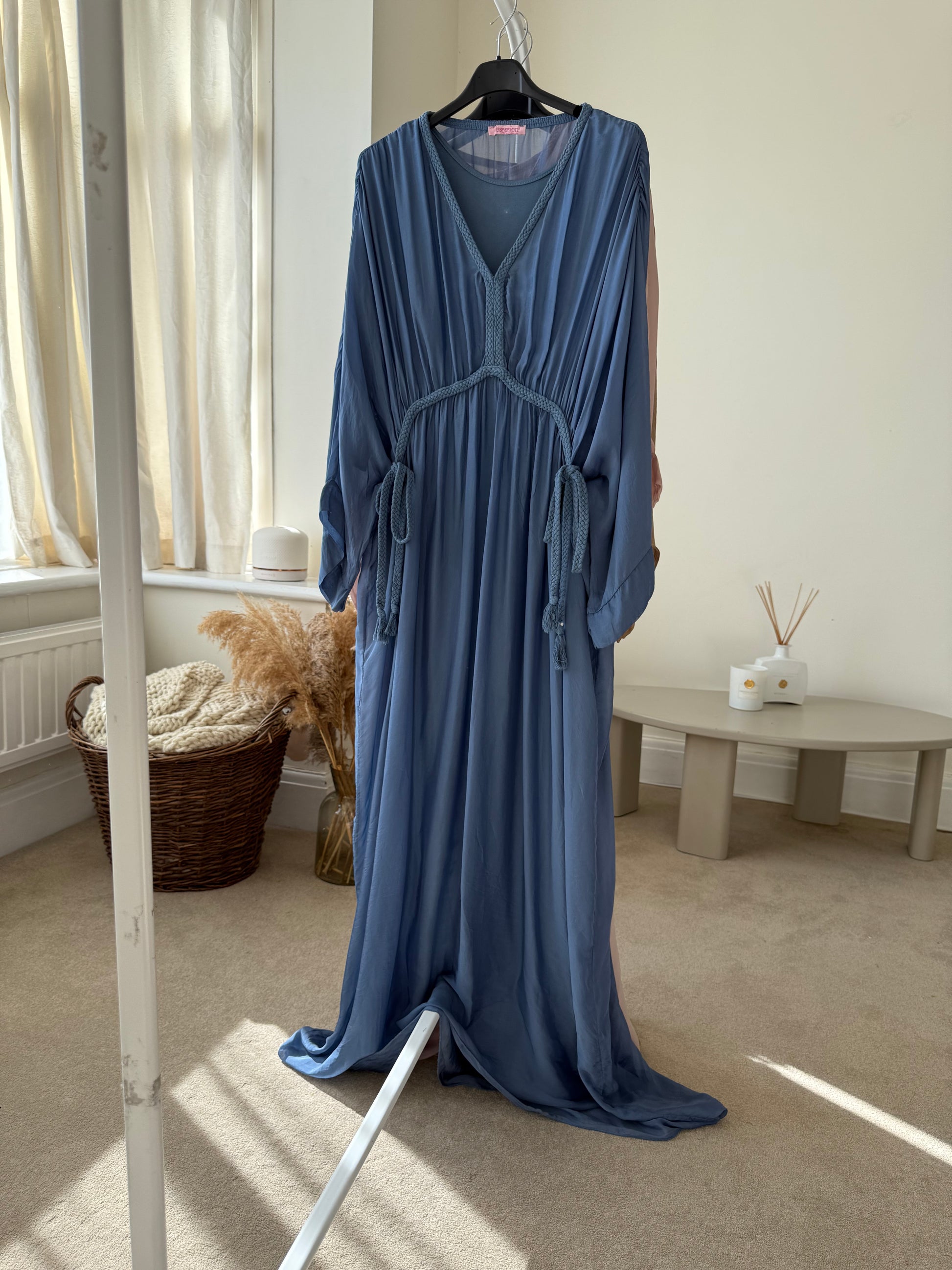 Cigain Women's Polyester Short Kaftan Dress - For Sleepwear, Beach Cover Up, Or Casual Nightgown