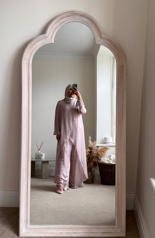 Ariana Long Co-ord Set - Rose pink