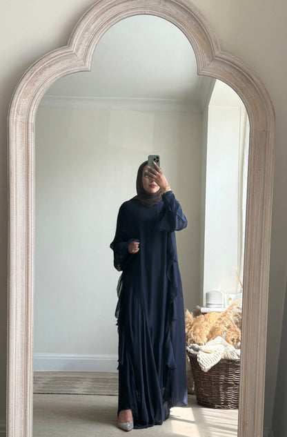 Farah Long Dress - Navy