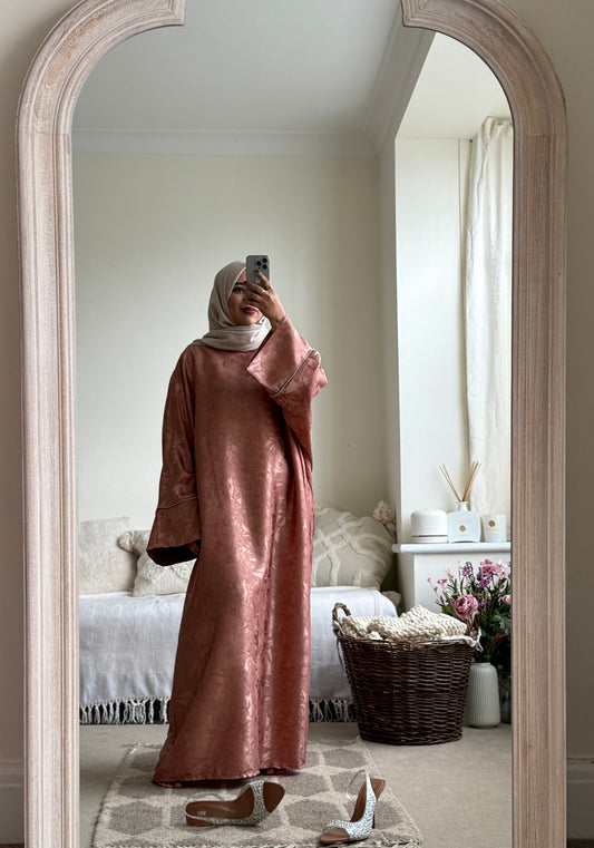 Rima Floral Kaftan Dress - Pink