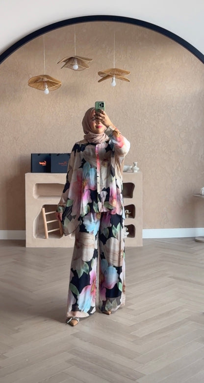 Summer Dream Ariana Co-ord Black
