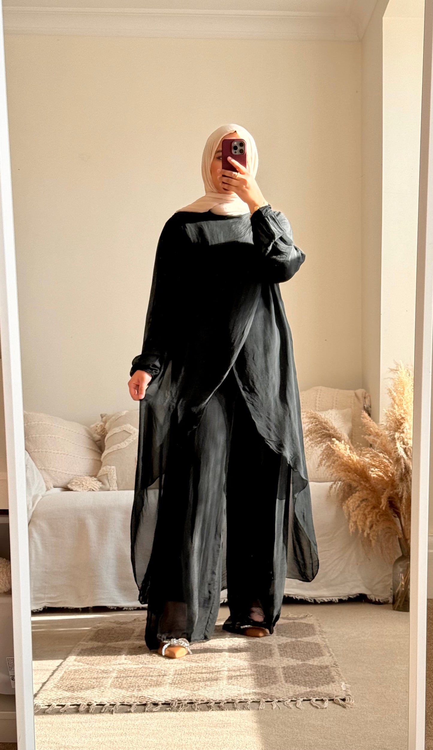 Ariana Long Co-ord Set - Black