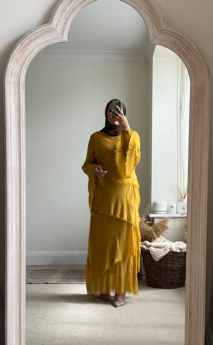 Raiya Dress - Mustard