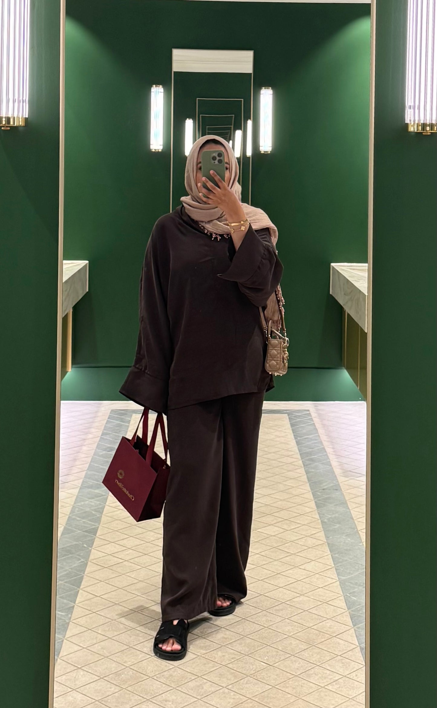 Dina co ord set Brown