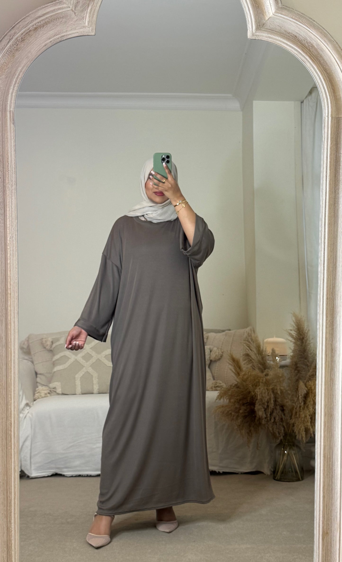 Summer Ribbed Dress - Grey