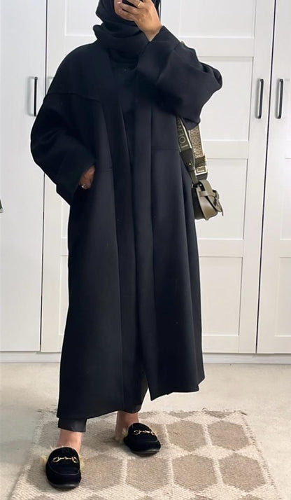 Oversized Jacket Coat - Black