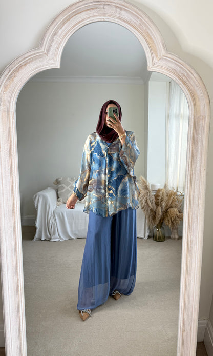 Ariana Co-ord set - Blue Marble