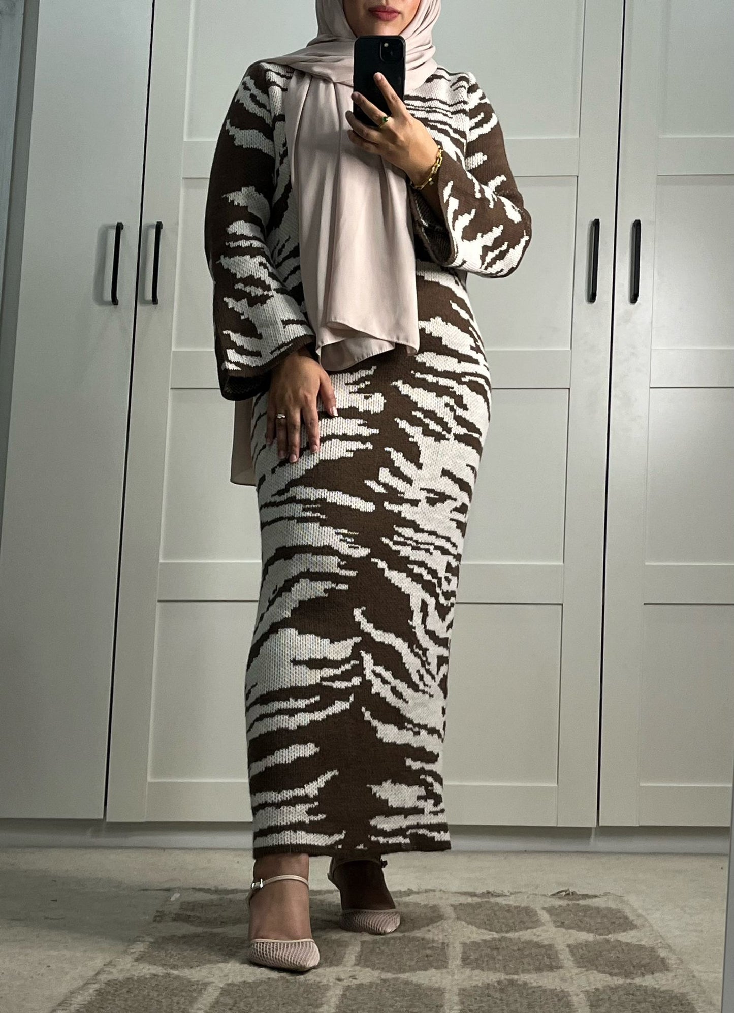 Zebra Knit Dress